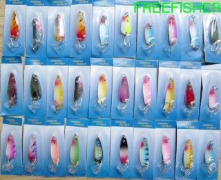 30 Spinner Super New Fishing Lure Pike Salmon Bass T2