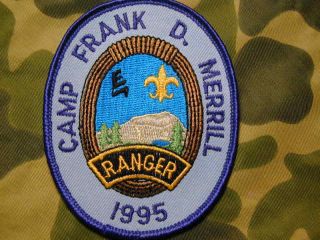 BSA Scout Ranger Patch 1995 Army Camp Frank D Merrill