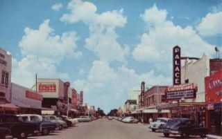 Main Street of McAllen TX Vintage Postcard