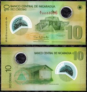  Cordobas Polymer Foreign Paper Money Banknote World Currency