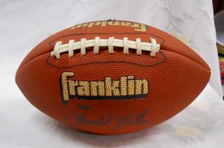 Herschel Walker Signed Football by Franklin Grip Tite Cover
