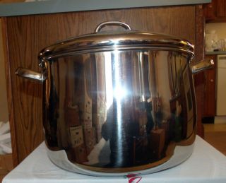 10 Quart Tools Of The Trade 18 10 Stainless Steel Heavy Stock Pot Lid