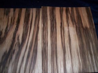 Approx 2 Flat Sawn Zebra Wood Exotic Craft Wood Lumber Sold by The BD
