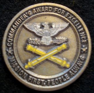 description challenge coin from ft sill oklahoma it is from the field