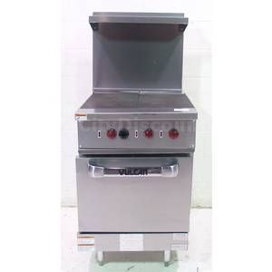 VULCAN EV24S Y3S COMMERCIAL STAINLESS ELECTRIC FLAT TOP RANGE OVEN