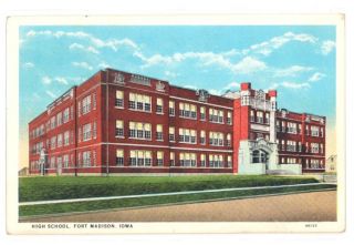 IA Fort Madison High School mailed 1933 Early M24912