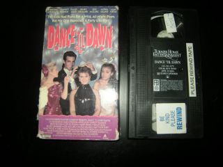 DANCE TIL DAWN RARE 93 OOP VHS NO DVD AVAILABLE Christina Applegate