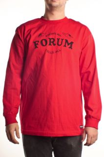Forum Mens All Knowing Chicago L s Shirt Size L Red