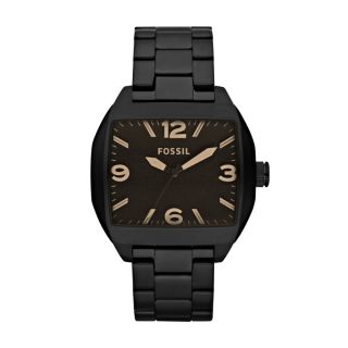 Fossil Mens Roland Stainless Steel Watch – Black JR1360