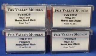 Fox Valley Models N Scale Montreal Maine & Atlantic PS5344 Box Car 4