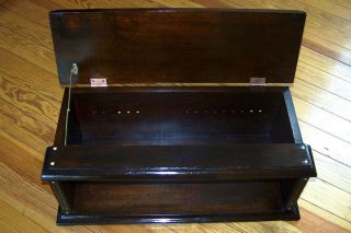 1920s Antique Pine Wood Radio Cabinet Takes 7 x 21 Panel