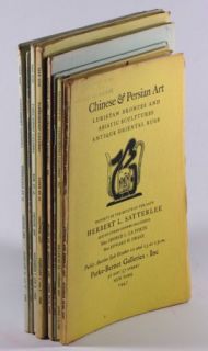 Antique Chinese Oriental Antiques 9 Parke Bernet Catalogs 1940s 1950s