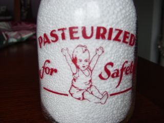 TRPQ 1940s TWIN CITY French Lick INDIANA Ind. quart dairy milk bottle