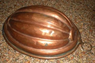 vintage french copper melon mold very nice
