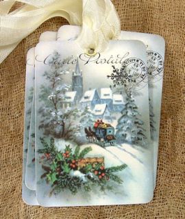 Hangtags ★ French Christmas Village ★ Gift Tags