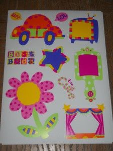 ALEX FUNKY FRAMES WALL STICKERS FOR MY ROOM DECALS 50+ FLOWER CAR STAR