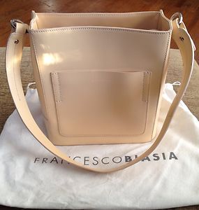 Francesco Biasia Vintage Beige Leather Single Strap Handbag