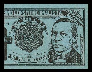 10 Centavos Banknote Mexico Revolution 1915 Veracruz Juárez Pick 1095