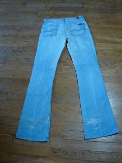 designer 7 for all mankind bootcut low midrise 5 pocket stretch jeans