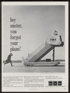 1966 TWA Stairs Carson Pirie Scott OHare Restaurant Ad