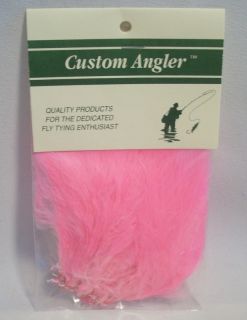 Fluorescent Pink Marabou Feathers Fishing Fly Tying Materials