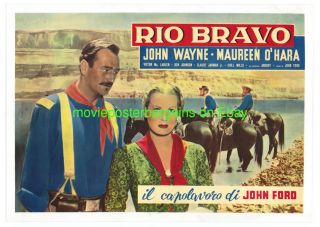 Rio Grande Movie Poster Italian 20 by 29 LB4 John Wayne