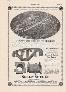 1922 Scullin Steel Ad Missouri Pacific Railroad Frisco