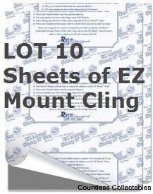  sheets ez mount cling foam for unmounted rubber stamps size 8 1 2 x 11