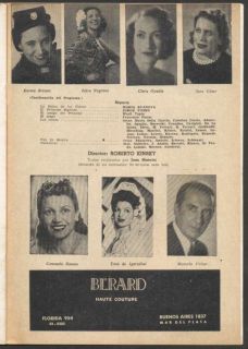 Programme Colon Theatre Opera E Brizzio Z Negroni 1945