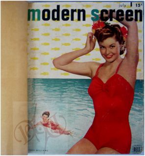 1947 Modern Screen Movie 6 Pcs July Dec Lana Turner