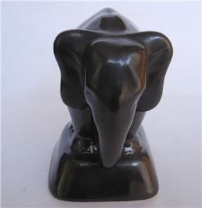  Art Deco pottery Elephant ca 1930 FRANKEN KERAMIK Rodach Germany sign