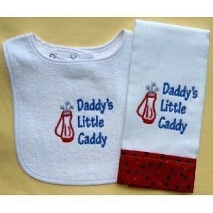 Baby Bib Burp Cloth Daddys Little Caddy