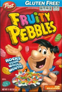 New Fresh Factory SEALED Fruity Pebbles Rice Cereal 11 oz Box Exp 8 13