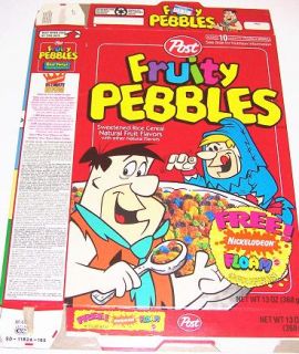 This is for one 1994 Fruity Pebbles Cereal Box. Box is flattened