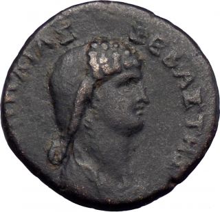 Nero Wife Poppaea Sabina 62AD Very RARE Ancient Roman Coin Two