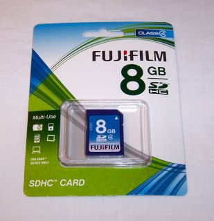 Fujifilm 8GB SD Memory Card Fuji 8 GB SDHC Memory Card Class 4 New NIP