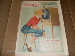 Sunday Pictorial Review Newspaper D 1953 Fred MacMurray Perry Como