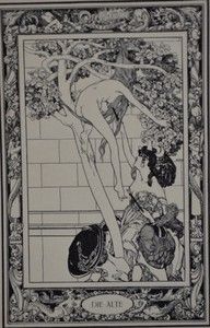 Franz Von Bayros Illustration from Basiles Pentameron 1909 Die Alte