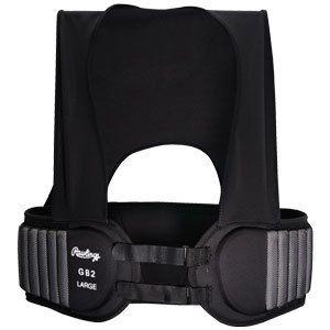 Rawlings GB2 Varsity Rib Protector Blocking Vest Black