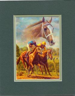 Rags to Riches Race Horse Fred Stone D Mat Print