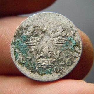 Sweden Silver Coin Fredrik I Ore 1726