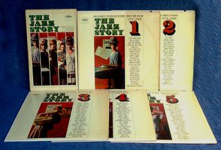 Jazz Story Capitol WEO 2109 5 LP Set Slip Case Black Rainbow LBL