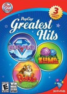  Greatest Hits Bejeweled 2 Peggle Zuma PC Mac Games New SEALED