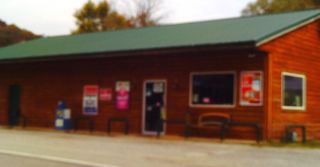 Convenience store with Log Siding in Beautiful West Virginia
