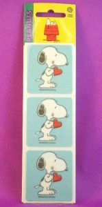Sandylion Peanuts Fuzzy Snoopy Stickers NIP Vintage 1980s 1990s