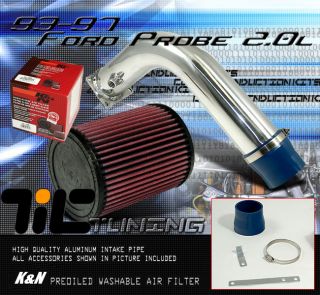 93 97 Ford Probe 4 Cyl Intake Kit w K N Filter 94 95 96