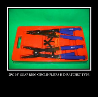 PC 16 Snap Ring Circlip Pliers H D Ratchet Type Tool