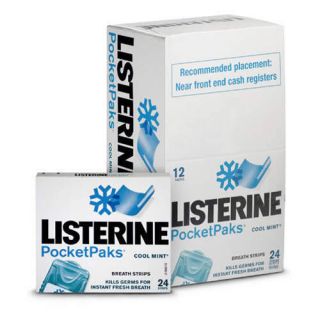 New Listerine Cool Mint Pocket Packs 288 Strips Fresh