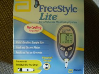 Freestyle Lite Blood Glucose Monitoring System Sugar Diabetes Test Kit