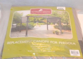 Garden Oasis D71 M12261 Replacement Canopy for Pergola Gazebo